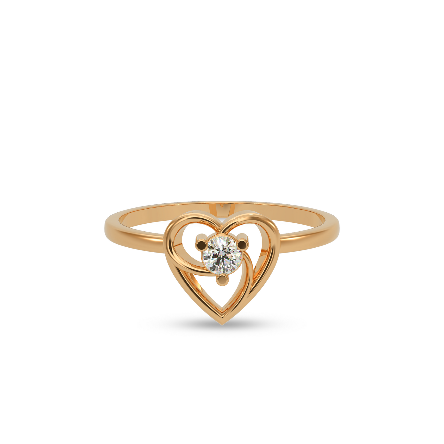 Timeless Heart Diamond Ring