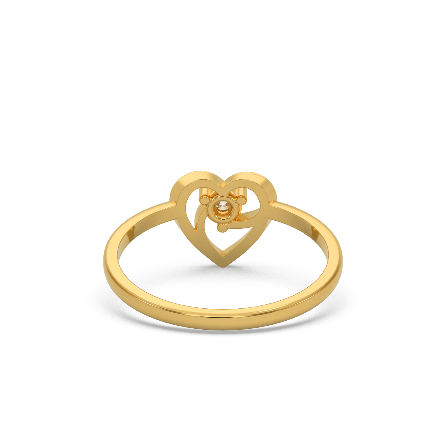 Timeless Heart Diamond Ring