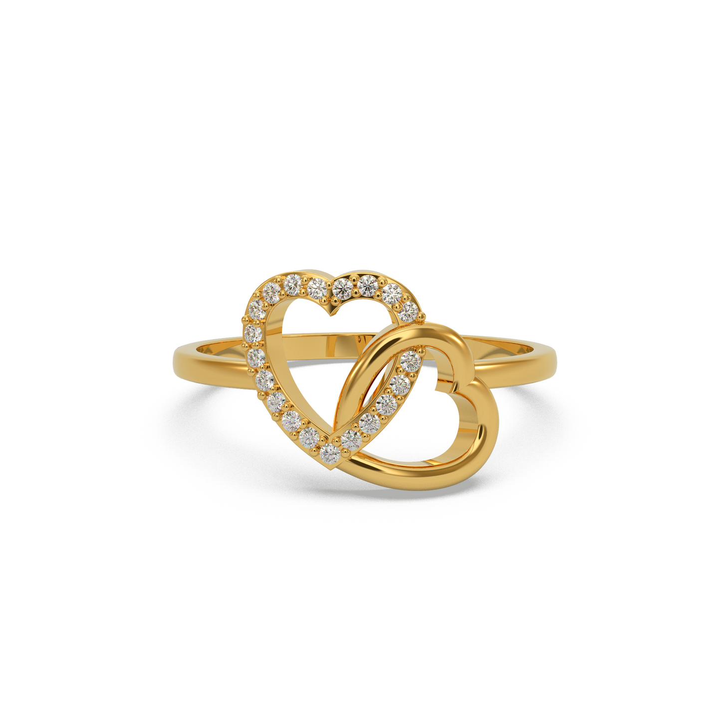 Infinity Heart Diamond Ring