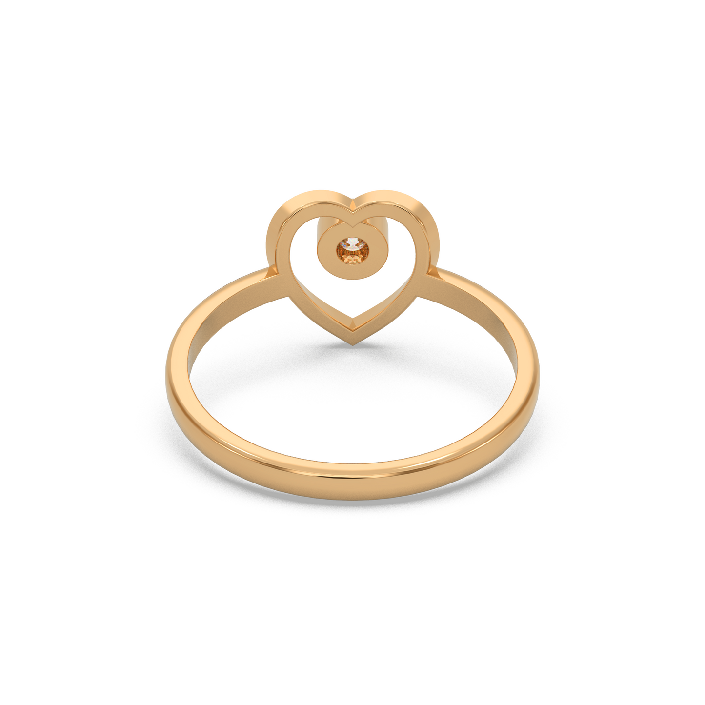 Unique Heart Diamond Ring