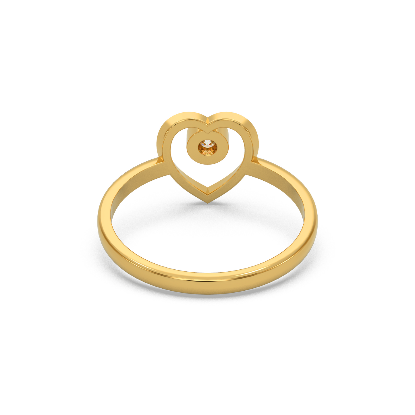 Unique Heart Diamond Ring