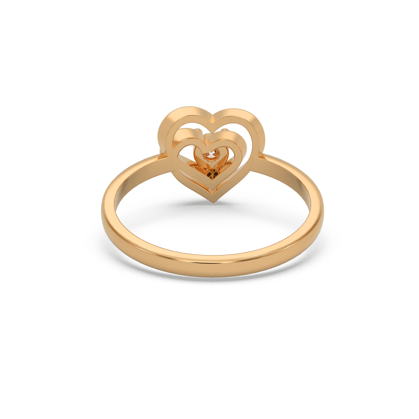 Romantic Gift Heart Diamond Ring