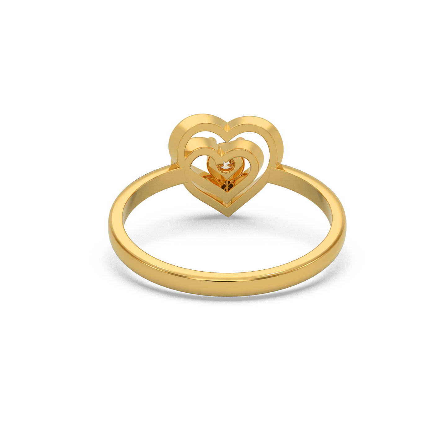 Romantic Gift Heart Diamond Ring
