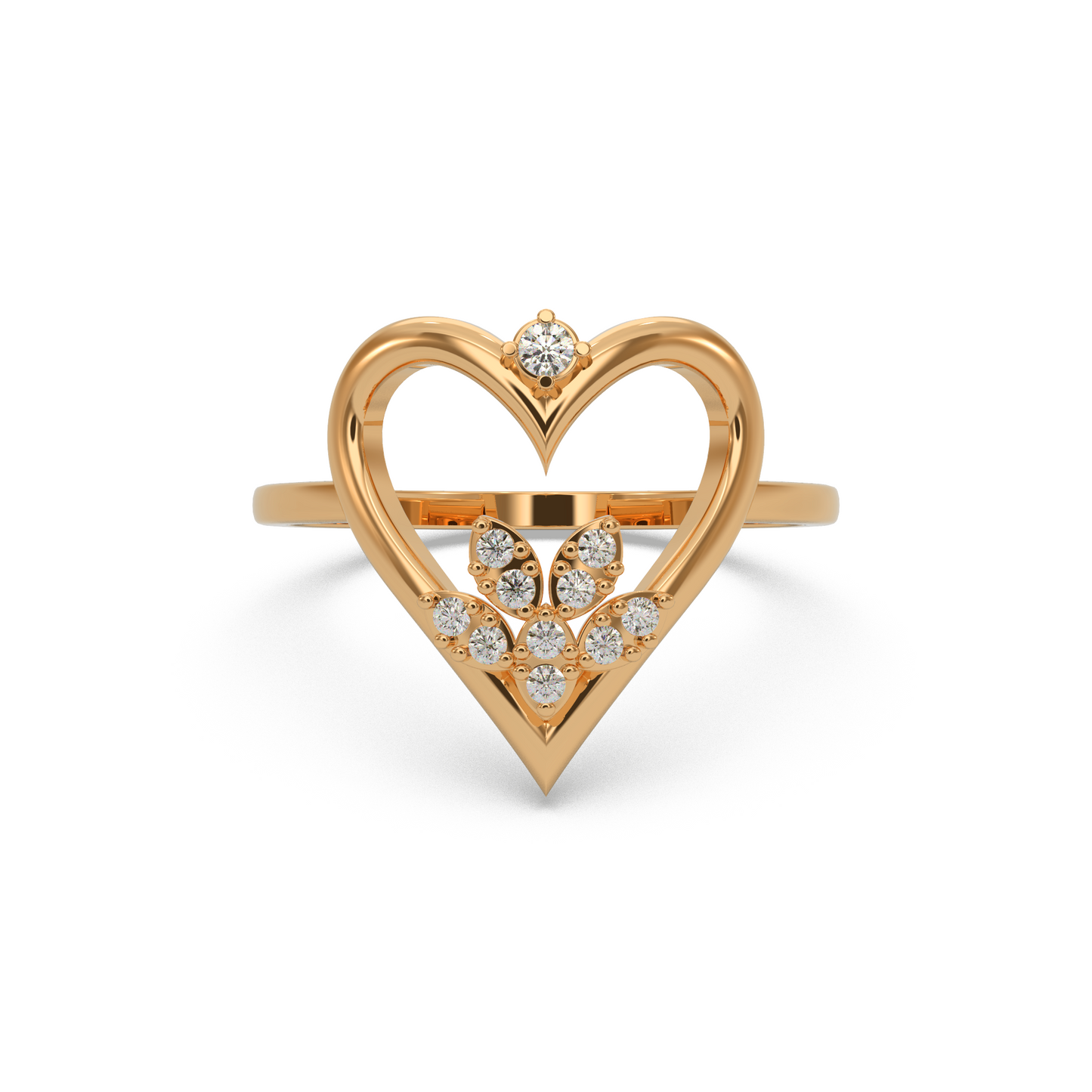 Brilliant Heart Diamond Ring