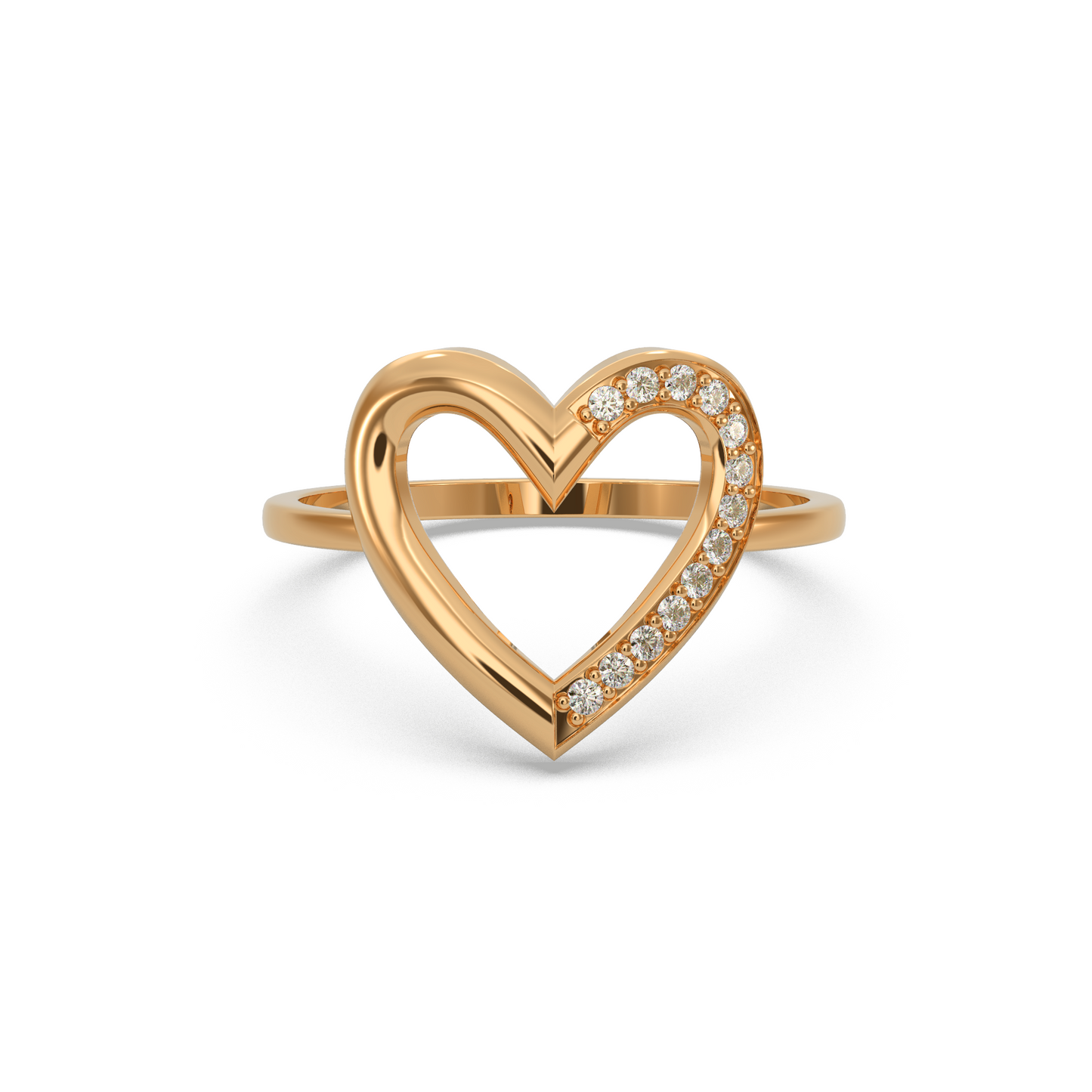 Valentine’s Day Heart Diamond Ring
