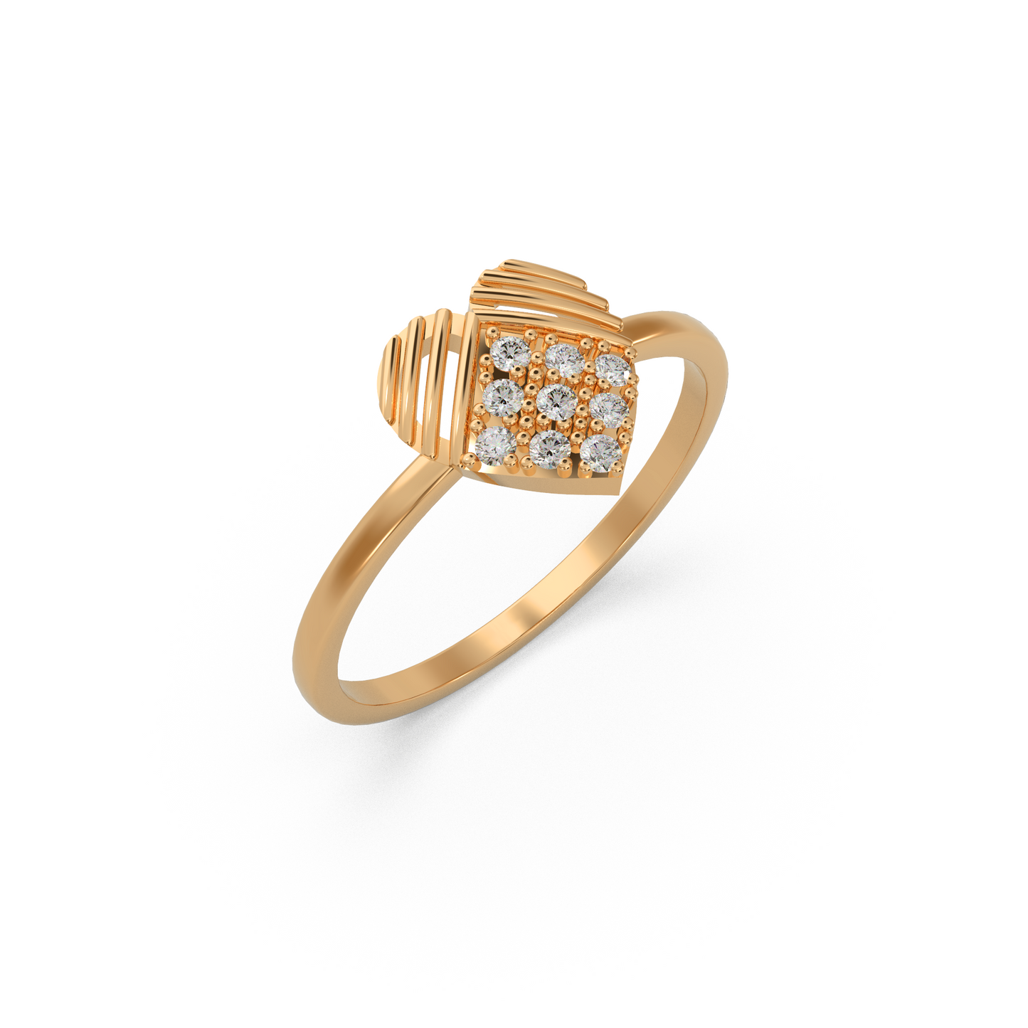 Couple’s Heart Diamond Ring