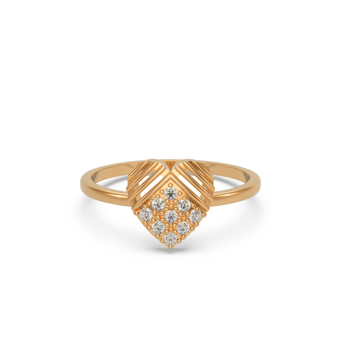 Couple’s Heart Diamond Ring
