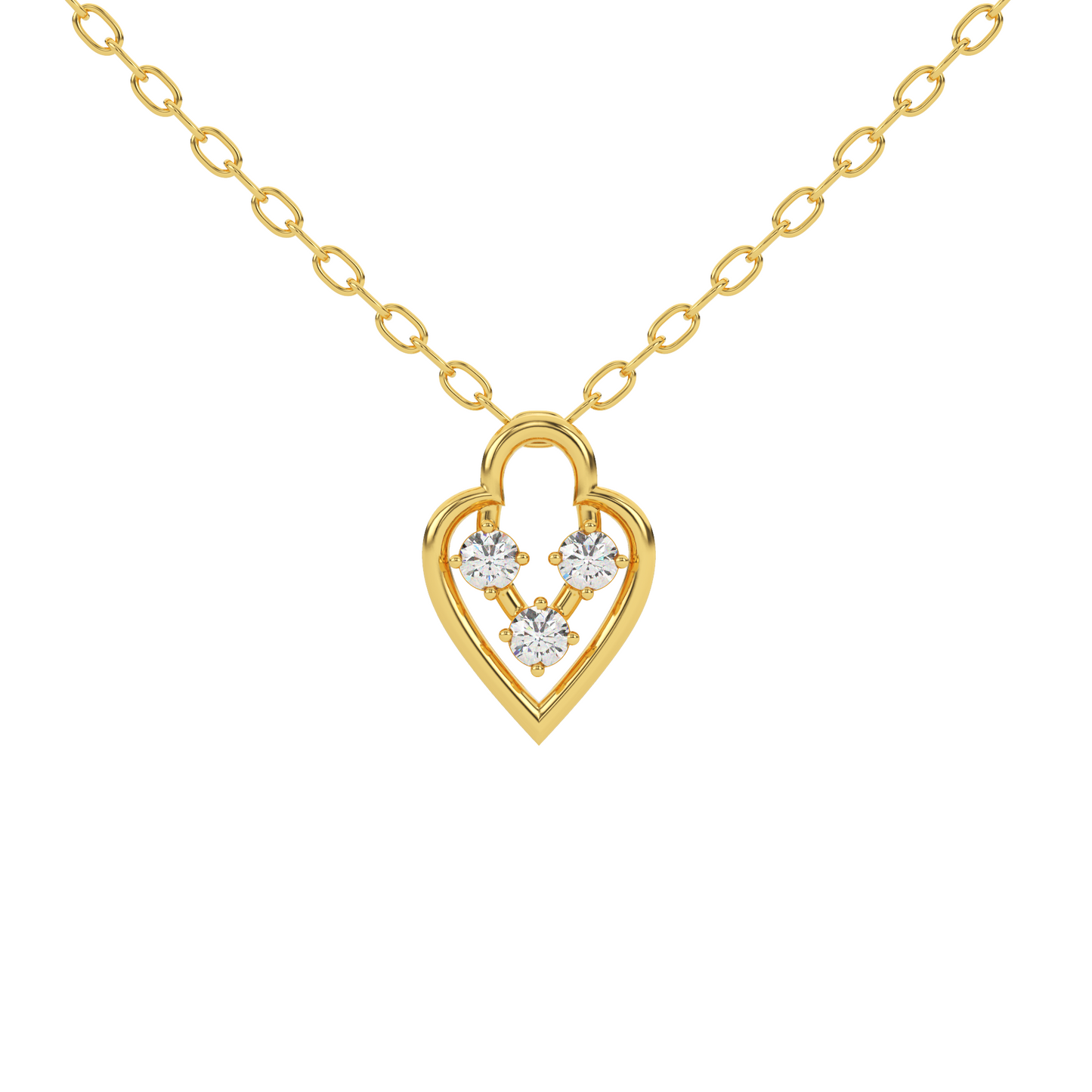Sparkling Horizon Natural Diamond Pendant