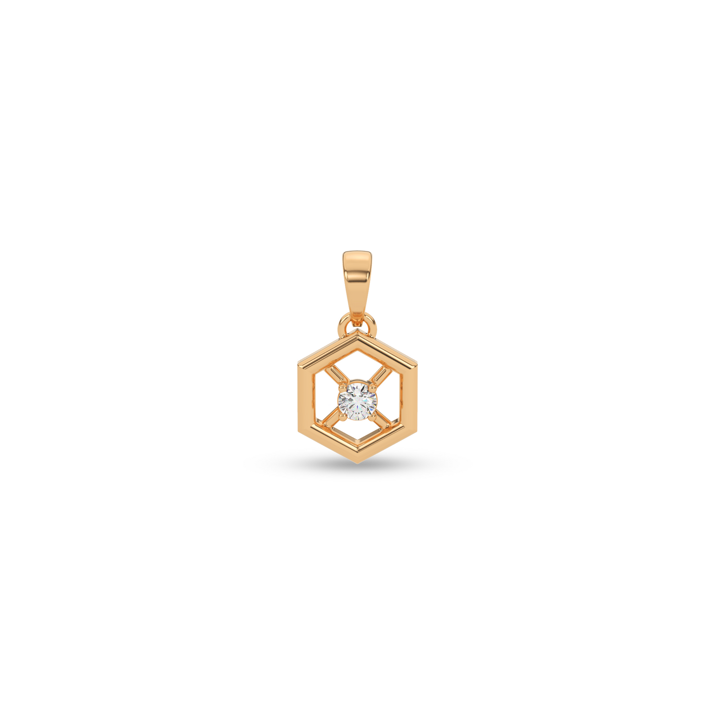 Shimmering Radiance Natural Diamond Pendant