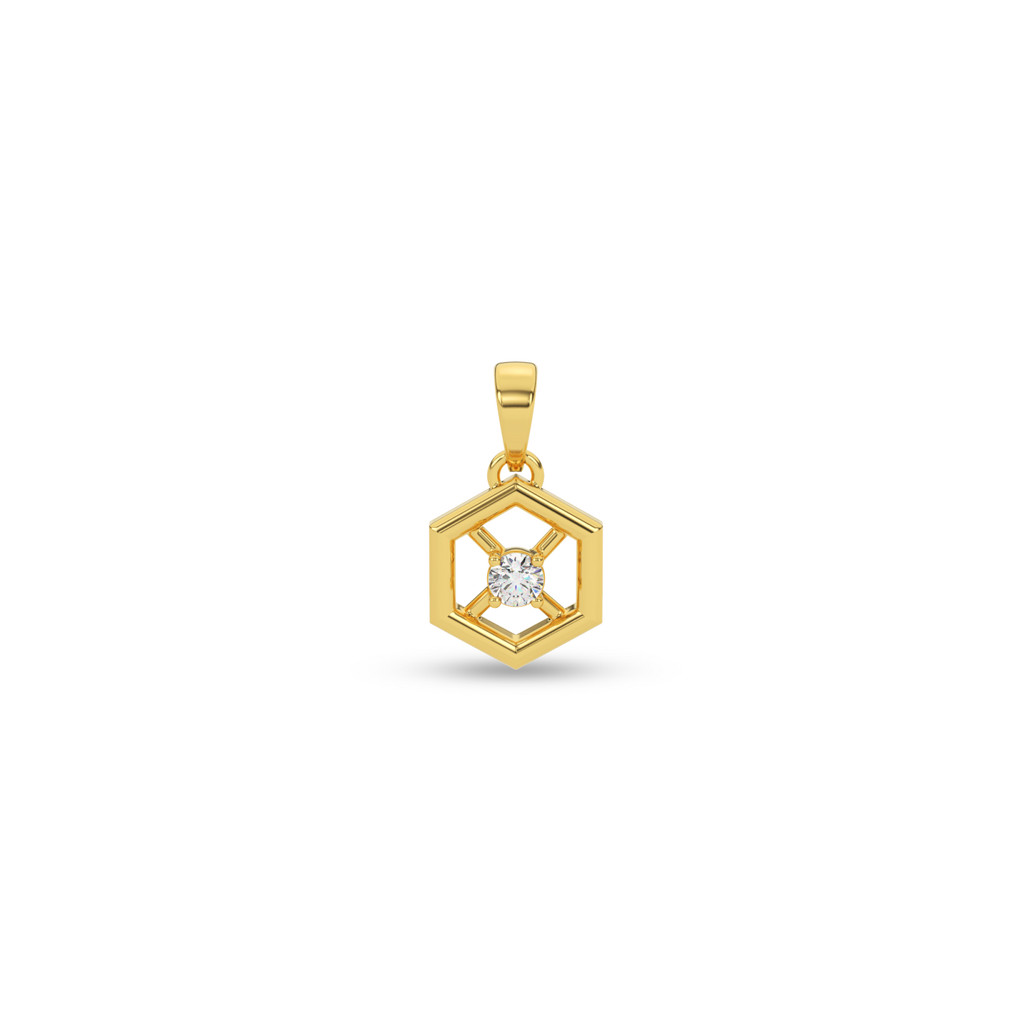 Shimmering Radiance Natural Diamond Pendant