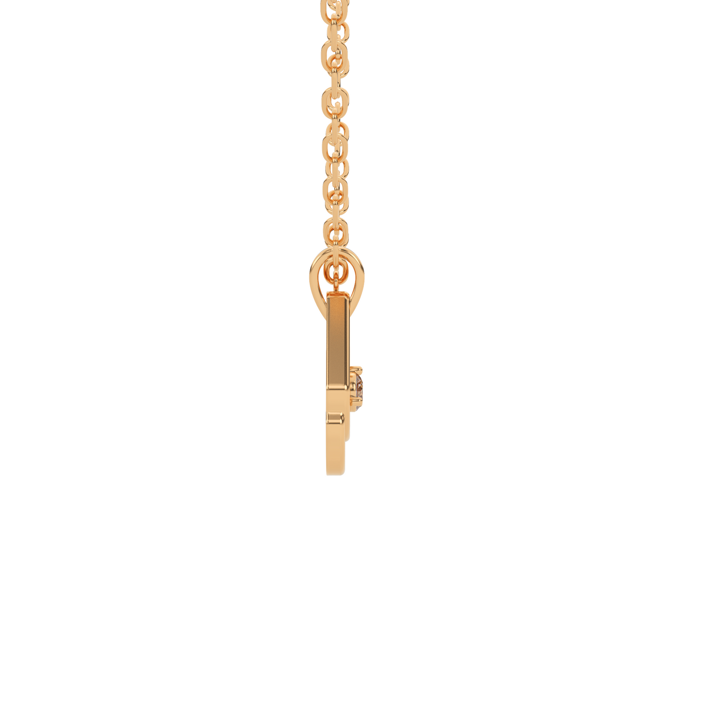 Radiant Blossom Natural Diamond Pendant