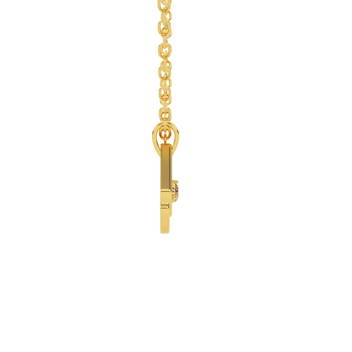 Radiant Blossom Natural Diamond Pendant