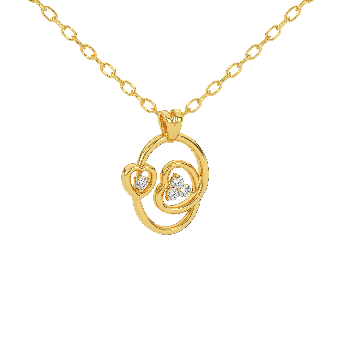 Celestial Charm Natural Diamond Pendant