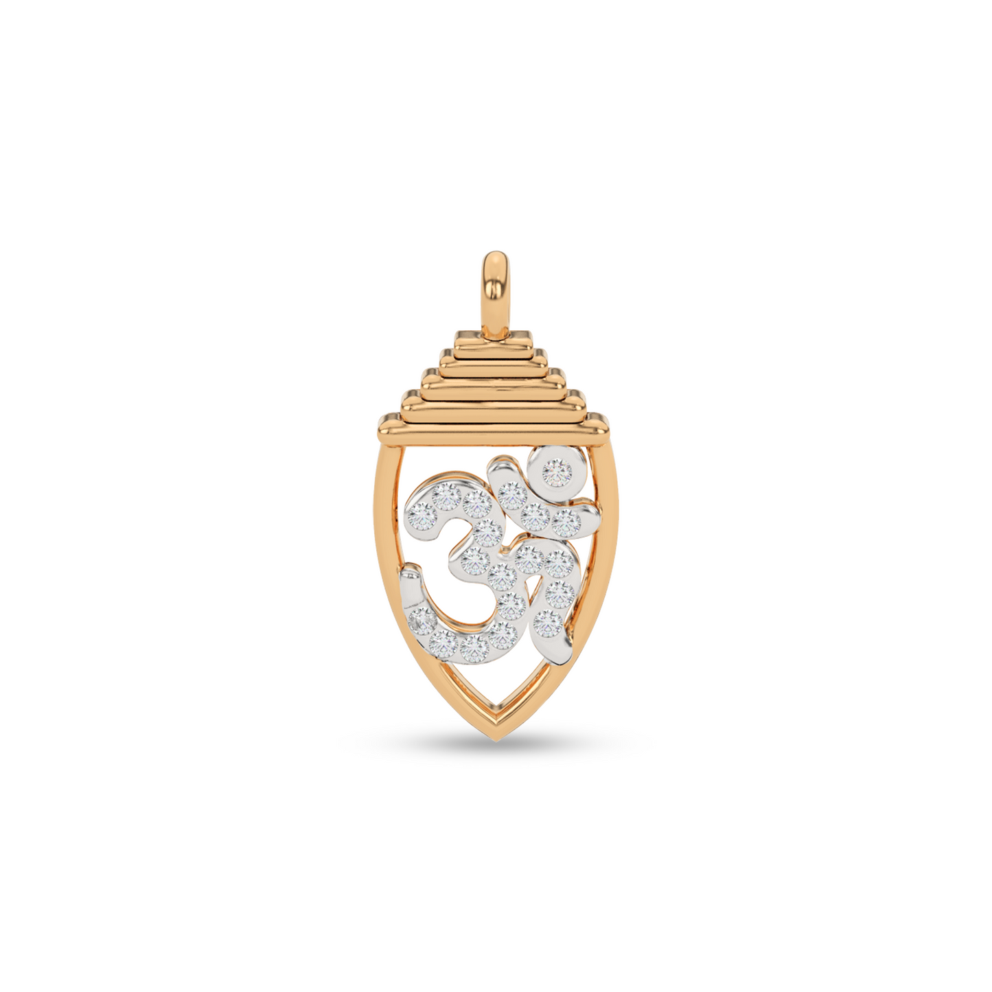 Golden Horizon Natural Diamond Pendant