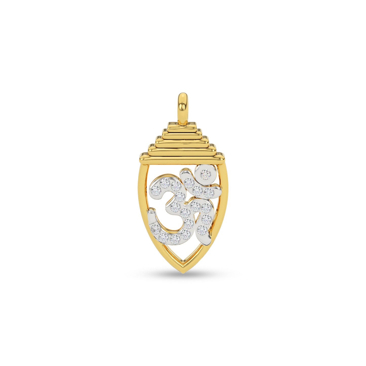 Golden Horizon Natural Diamond Pendant