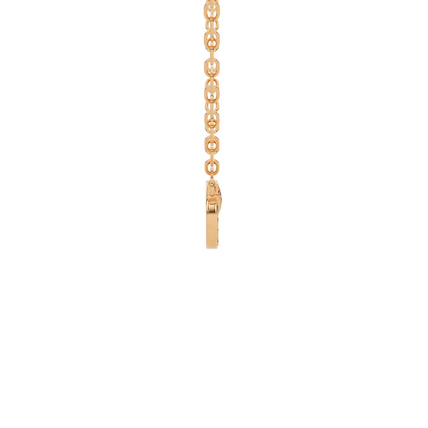 Golden Splendor Natural Diamond Pendant