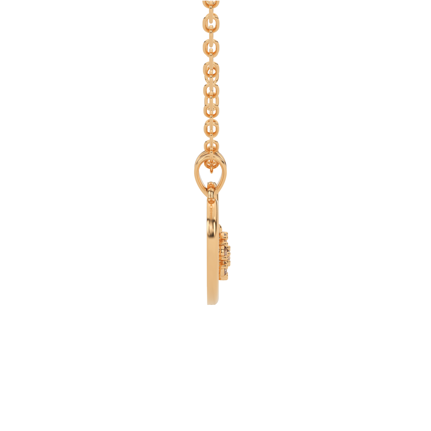 Golden Glow Natural Diamond Pendant