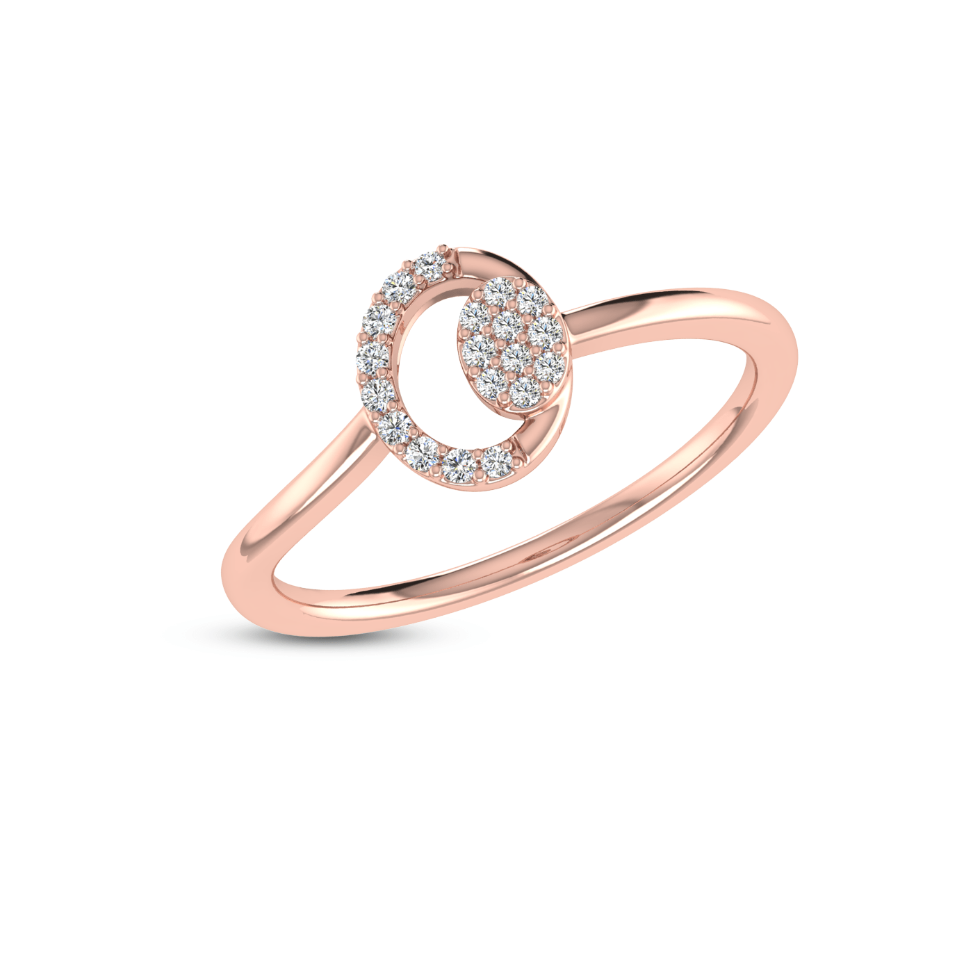 Golden Stellar Diamond Ring