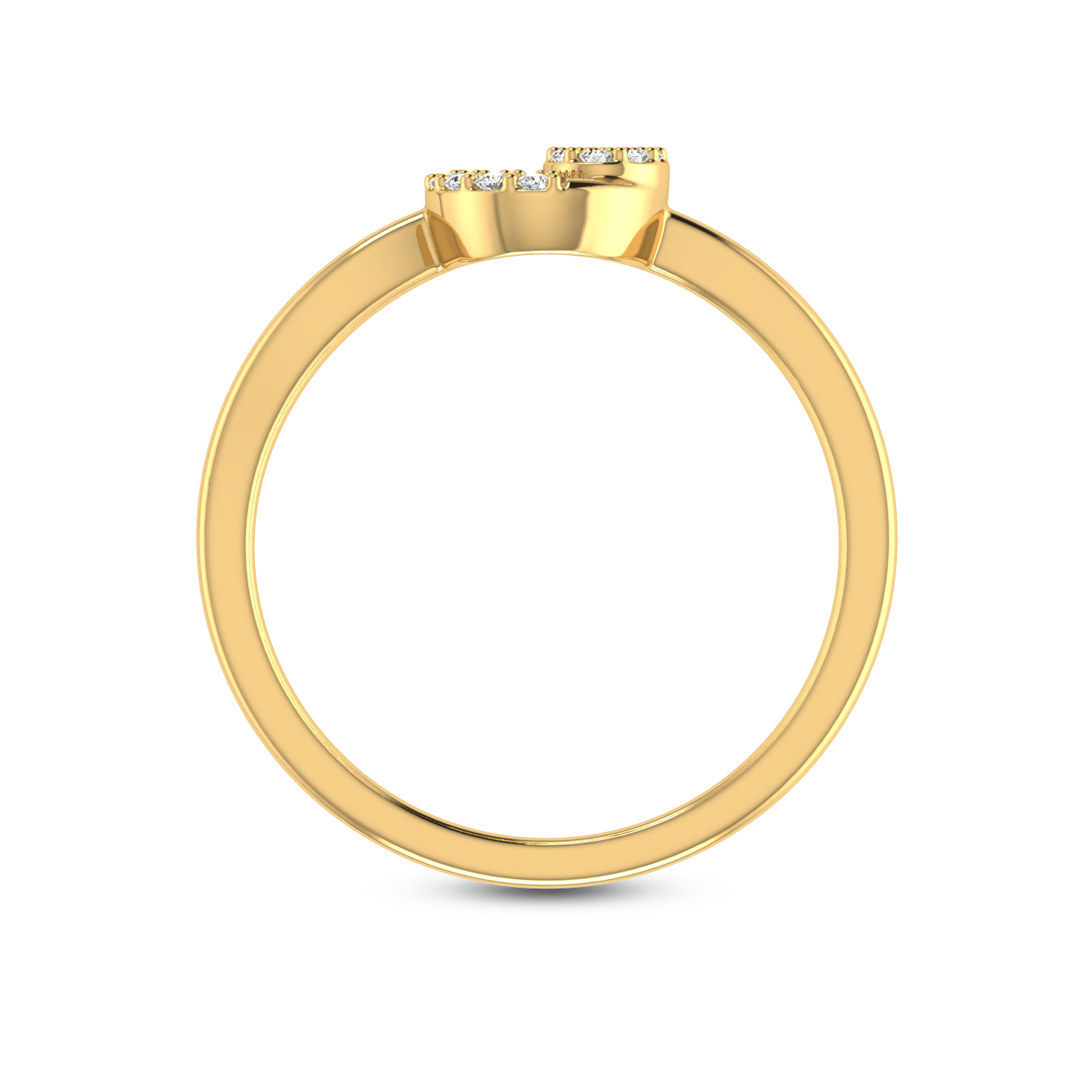Golden Stellar Diamond Ring