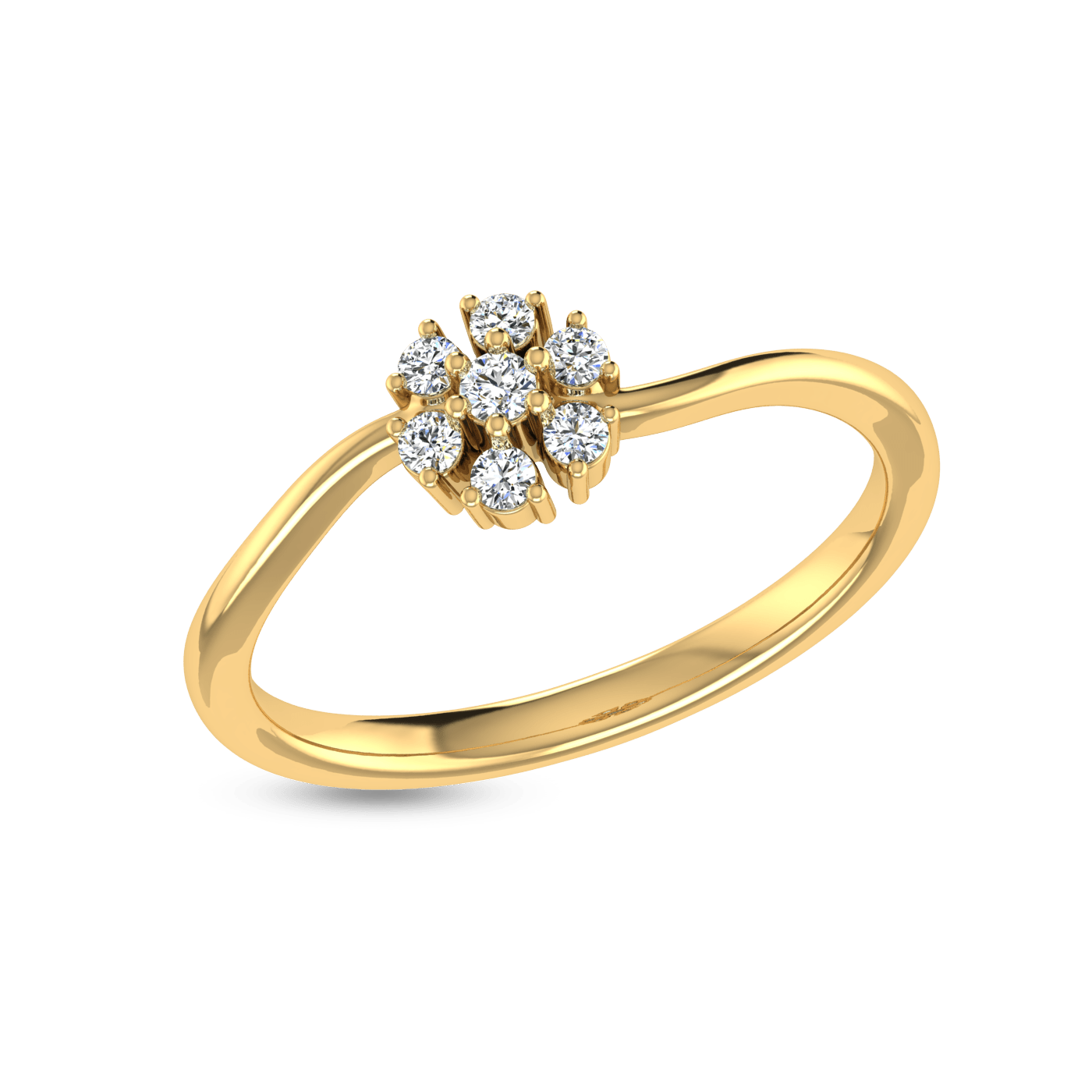 Magnolia Blossom Diamond Ring