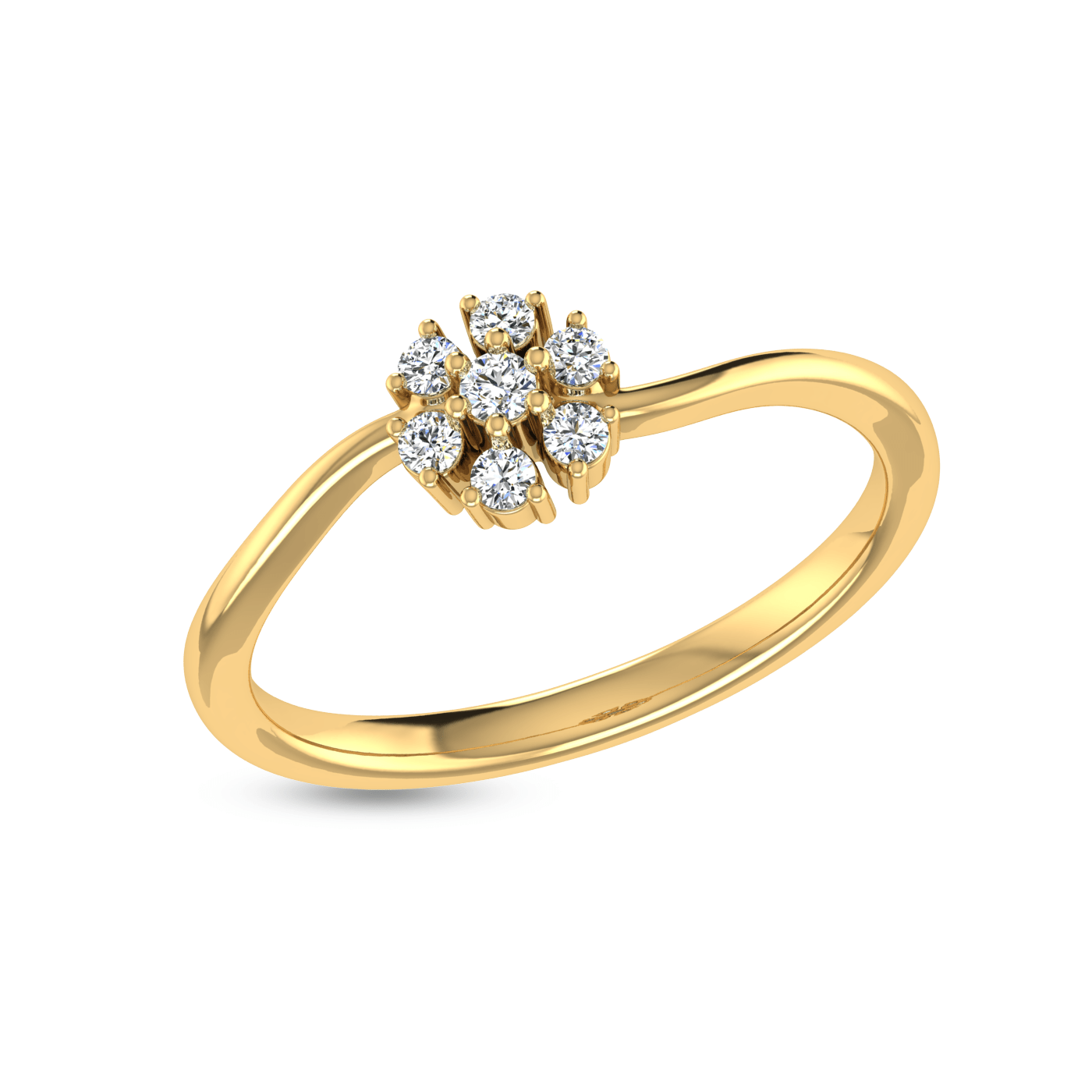 Magnolia Blossom Diamond Ring