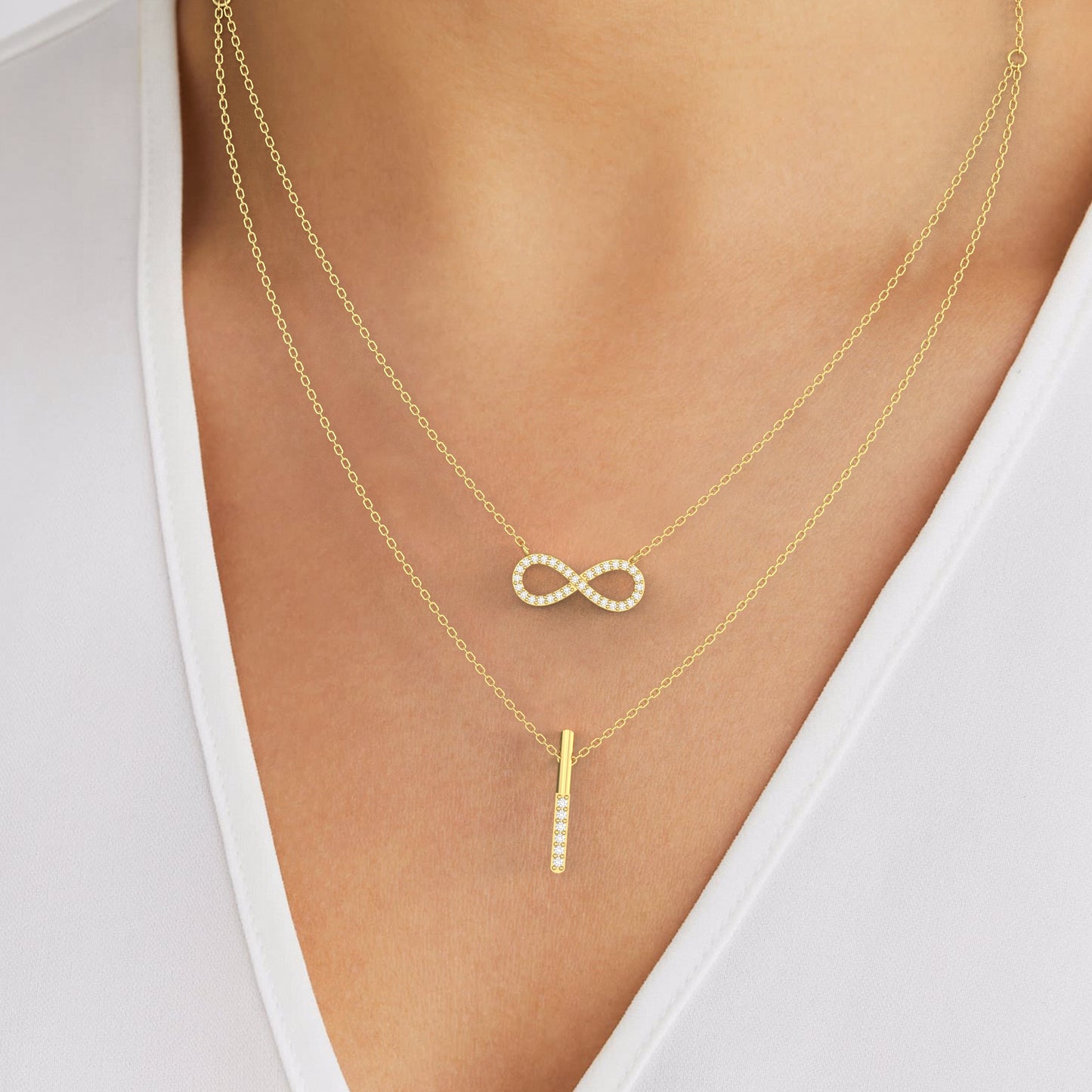 Infinity Diamond Necklace