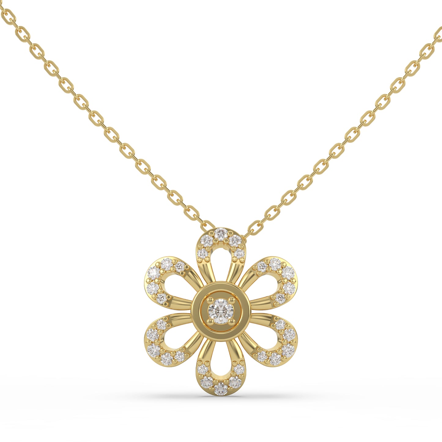 Flower Pendant Necklace