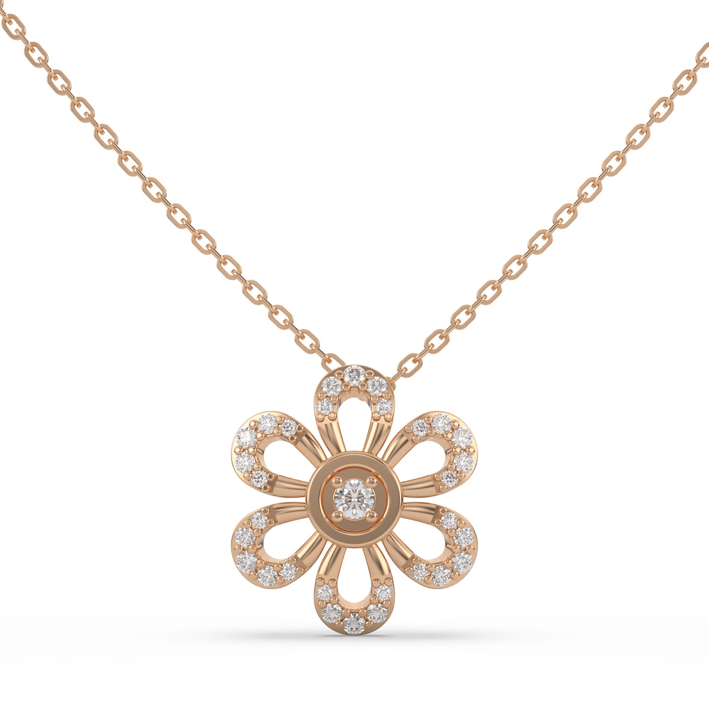 Flower Pendant Necklace