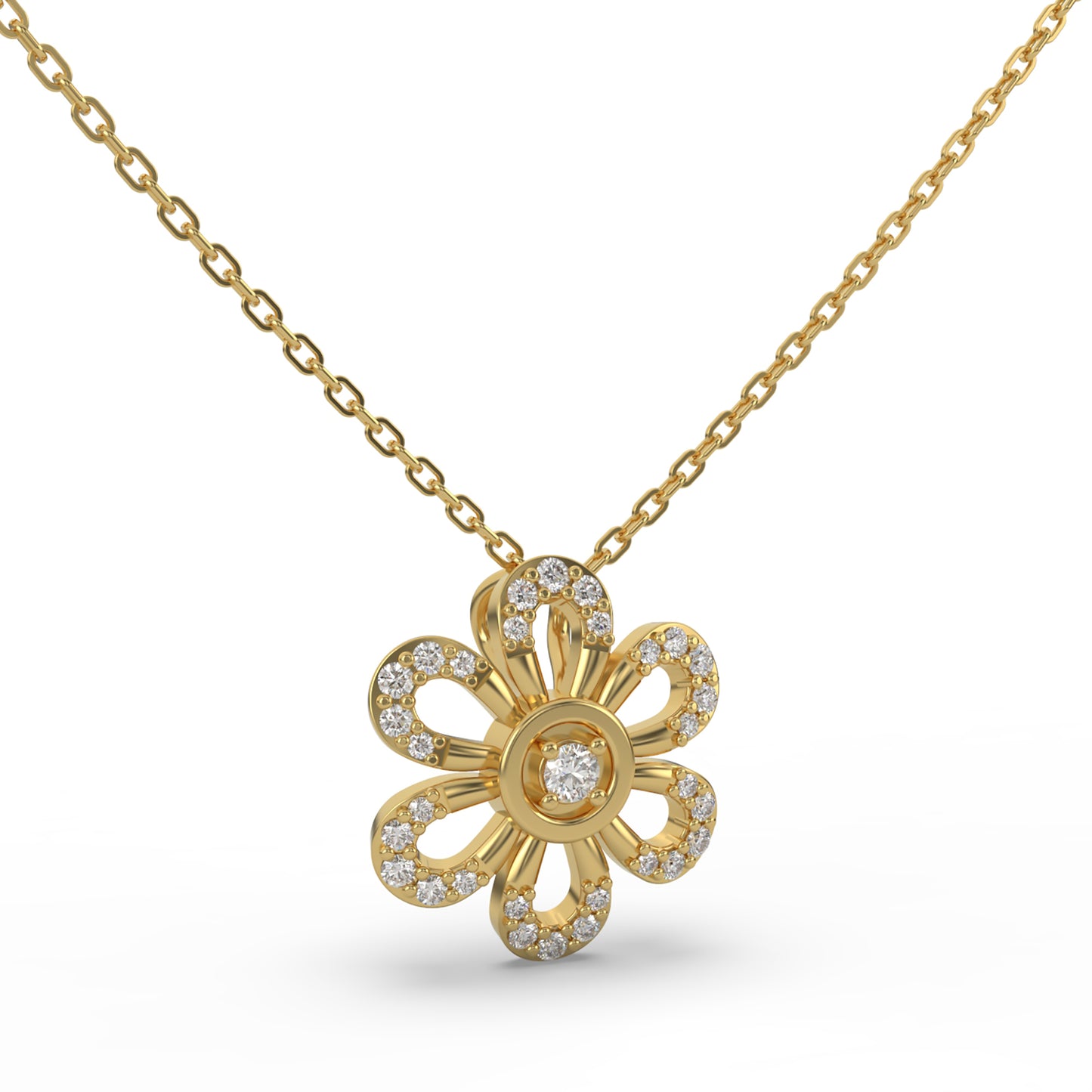 Flower Pendant Necklace