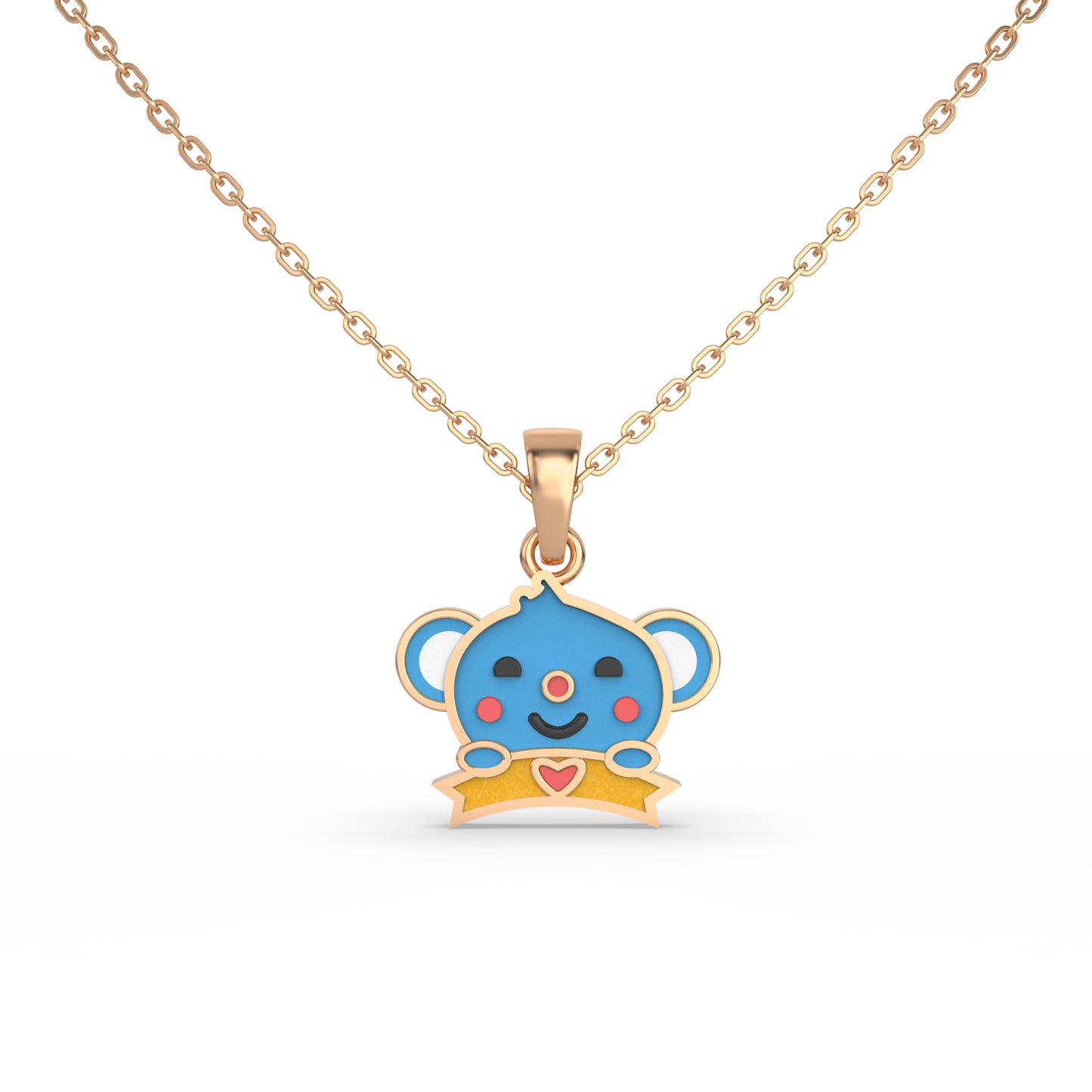 Blue Blast Gold Pendent