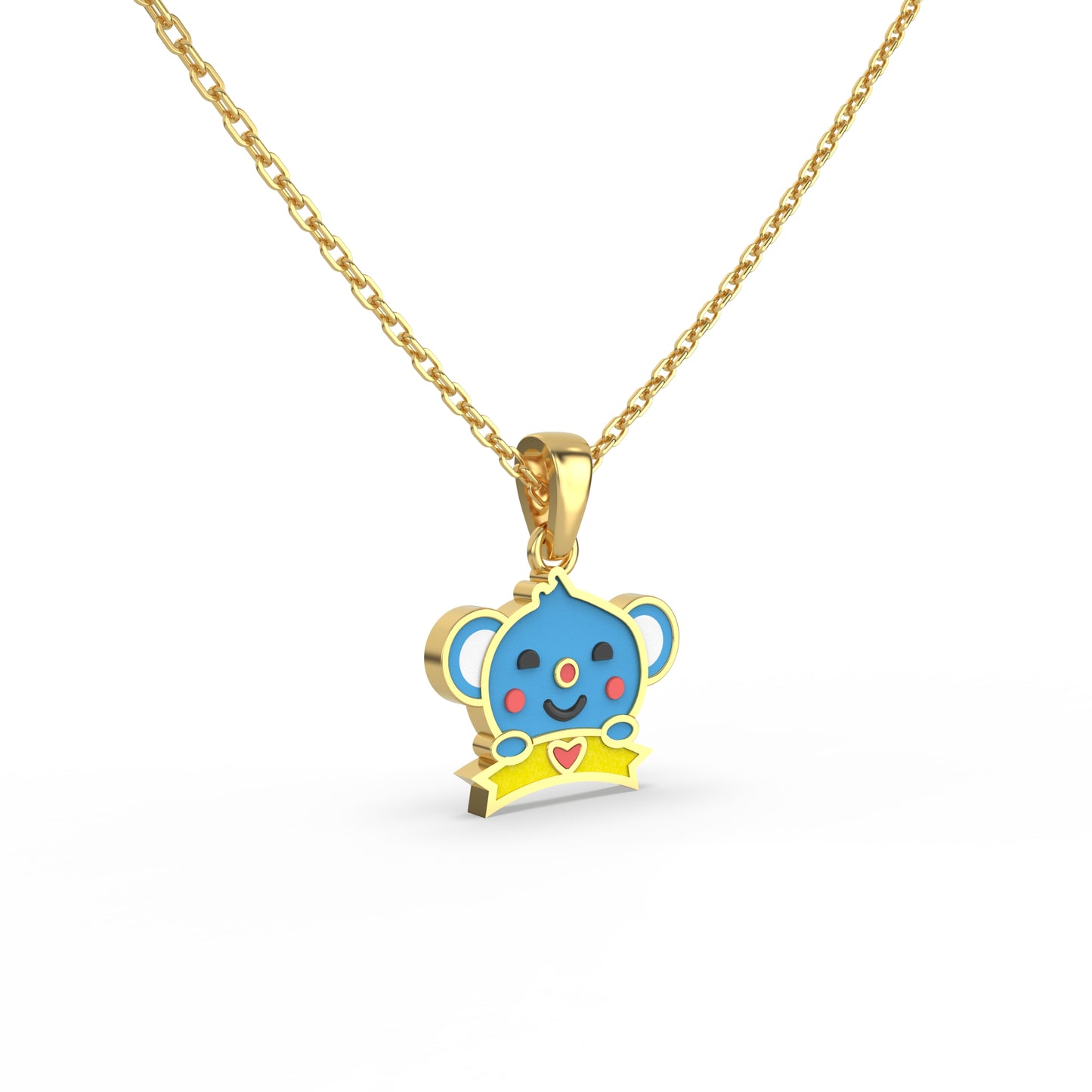 Blue Blast Gold Pendent