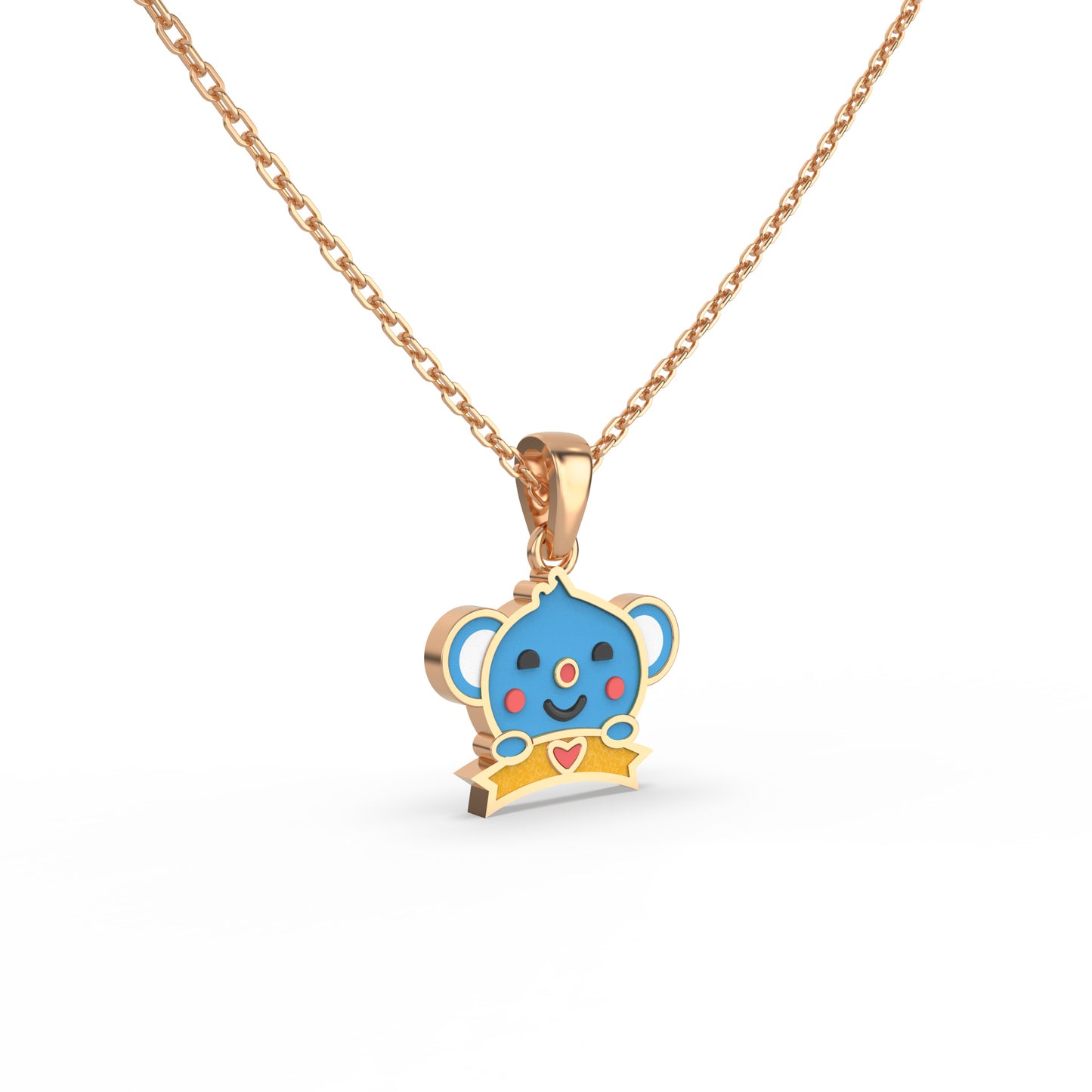 Blue Blast Gold Pendent