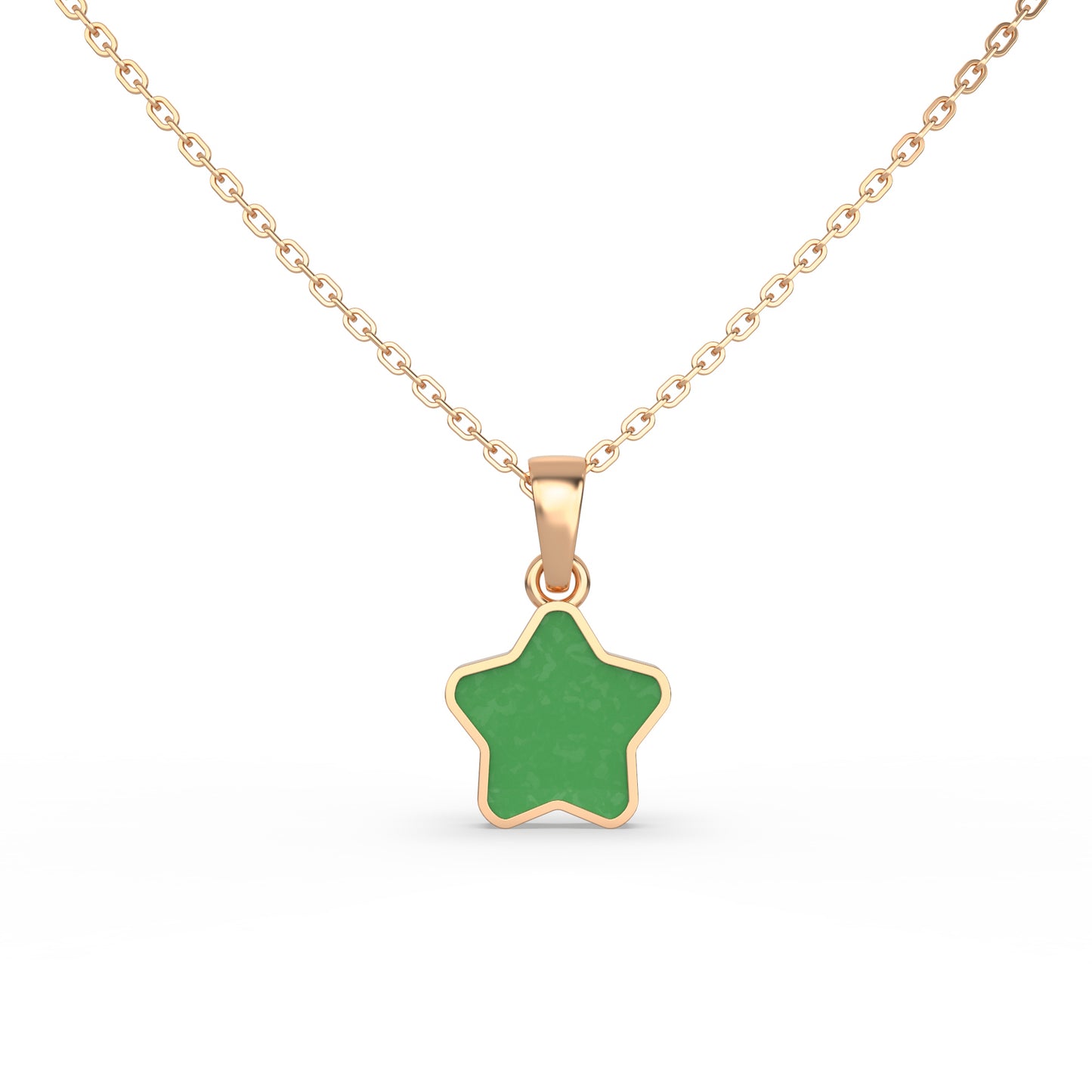 Green Star Gold Pendent