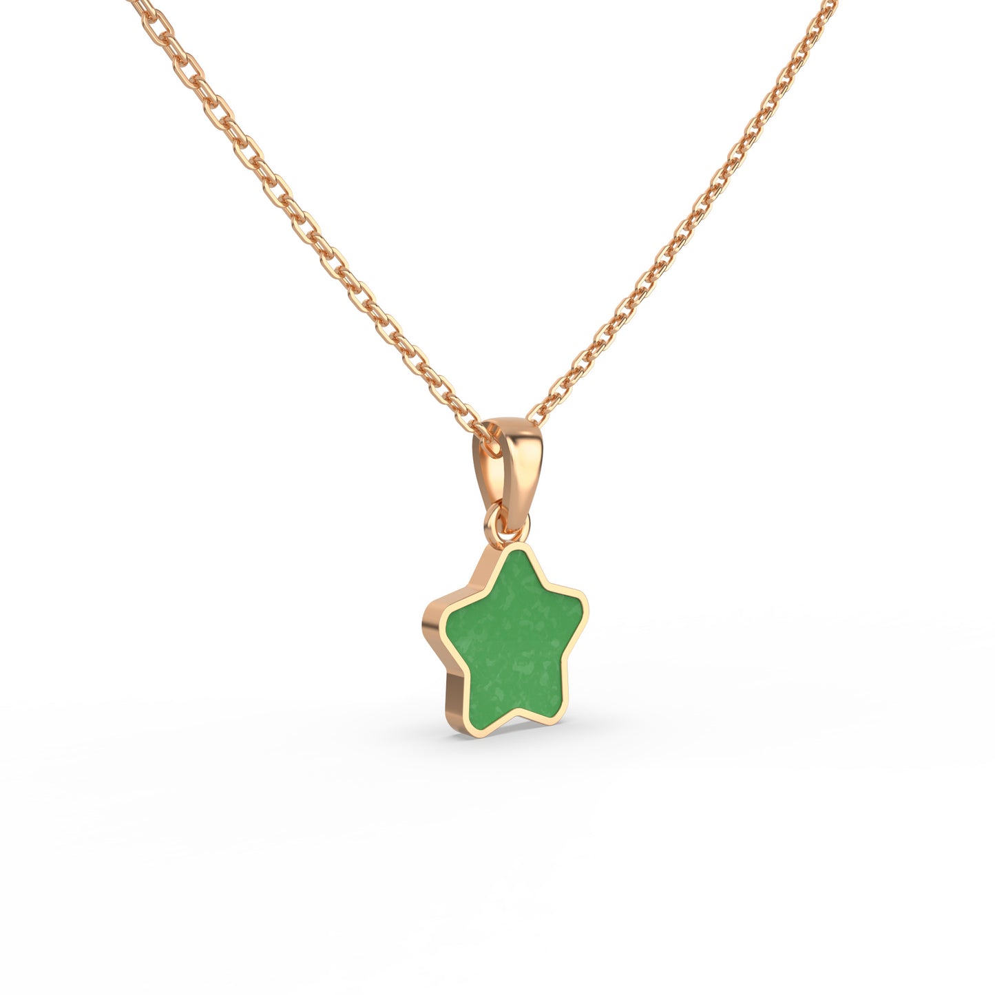Green Star Gold Pendent