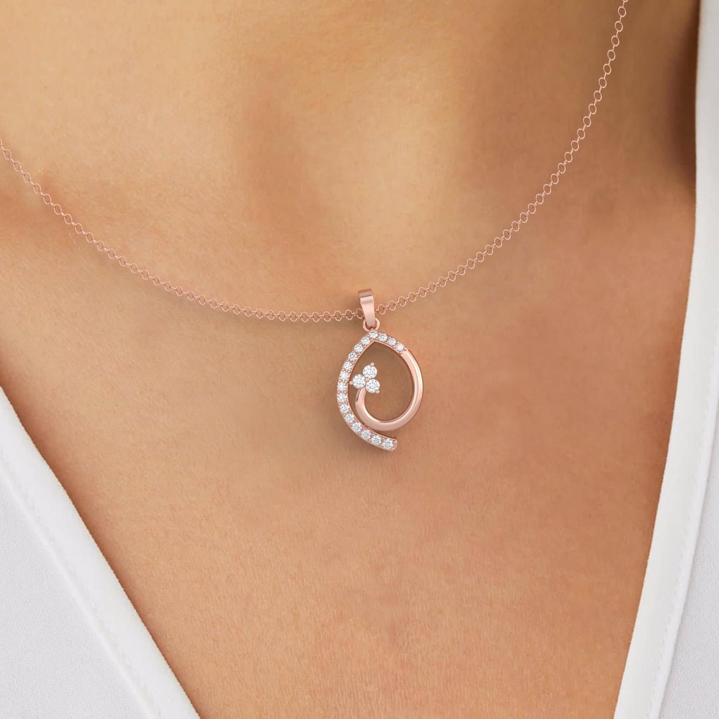 Radiant Diamond Pendant