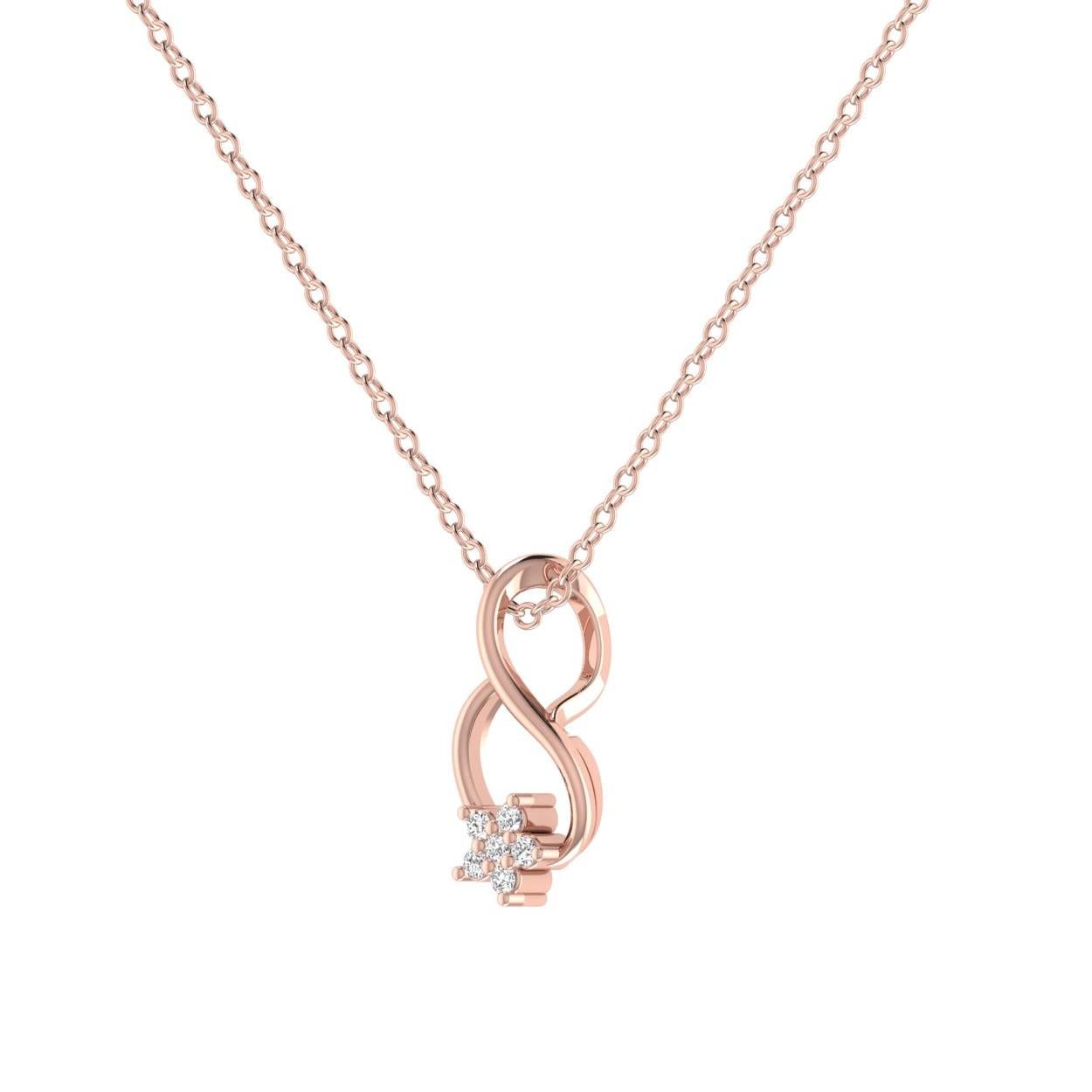 Twirling Beauty Diamond Pendant