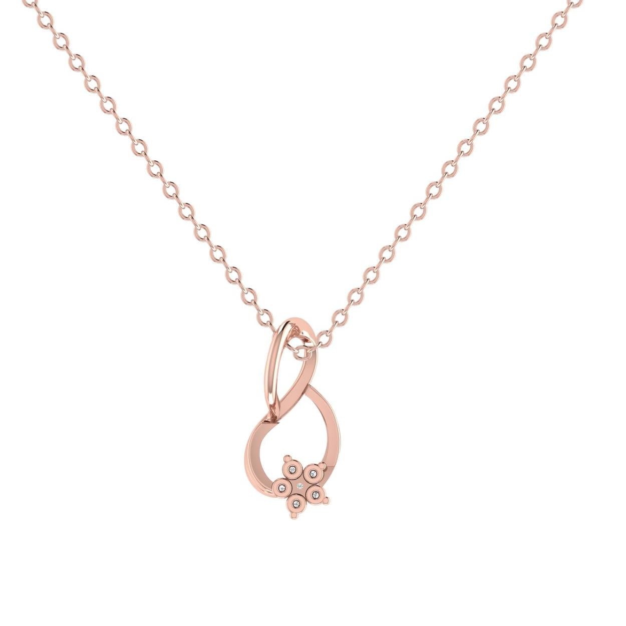 Twirling Beauty Diamond Pendant