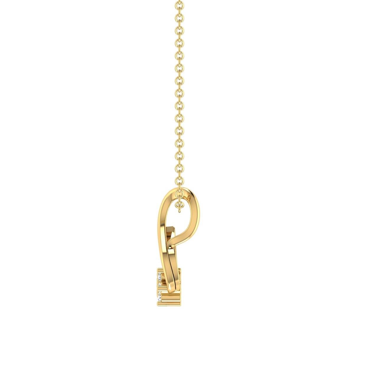 Twirling Beauty Diamond Pendant