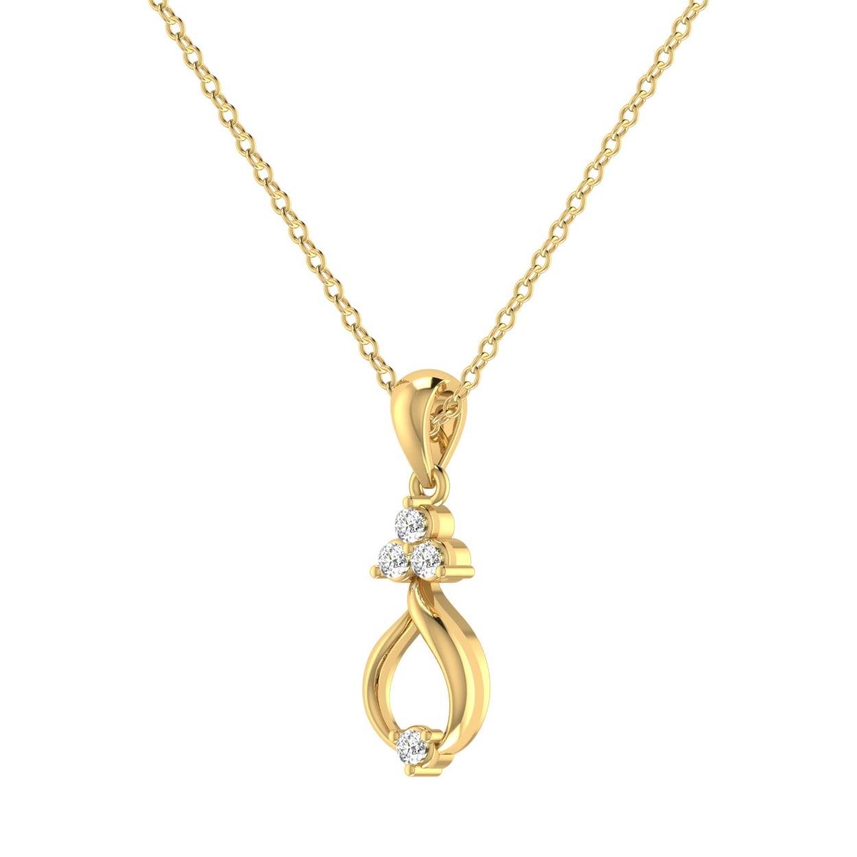 Lustrous Diamond Pendant