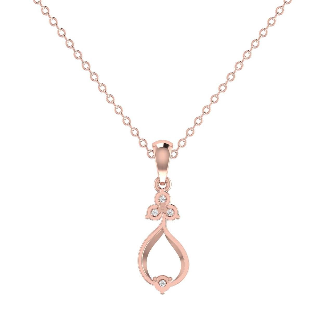 Lustrous Diamond Pendant