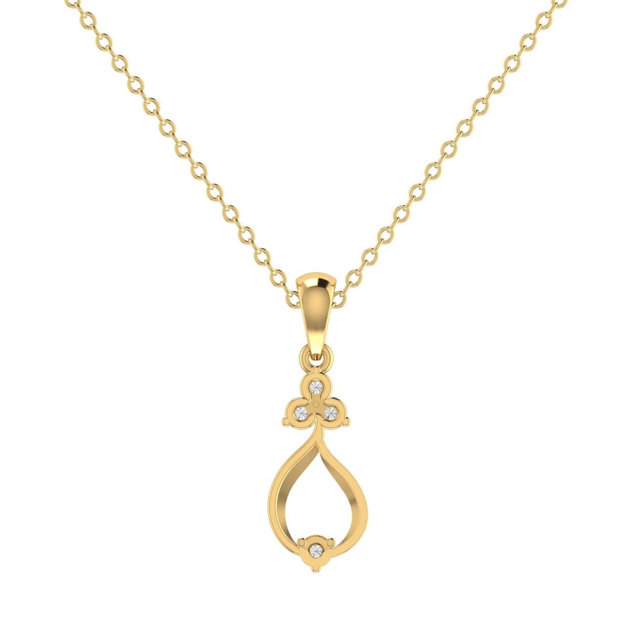 Lustrous Diamond Pendant