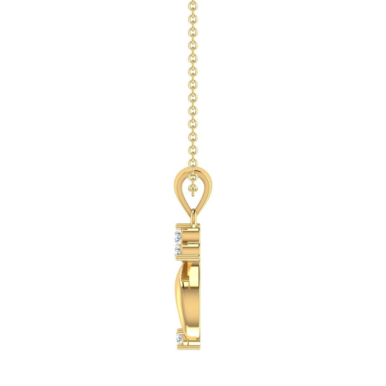 Lustrous Diamond Pendant
