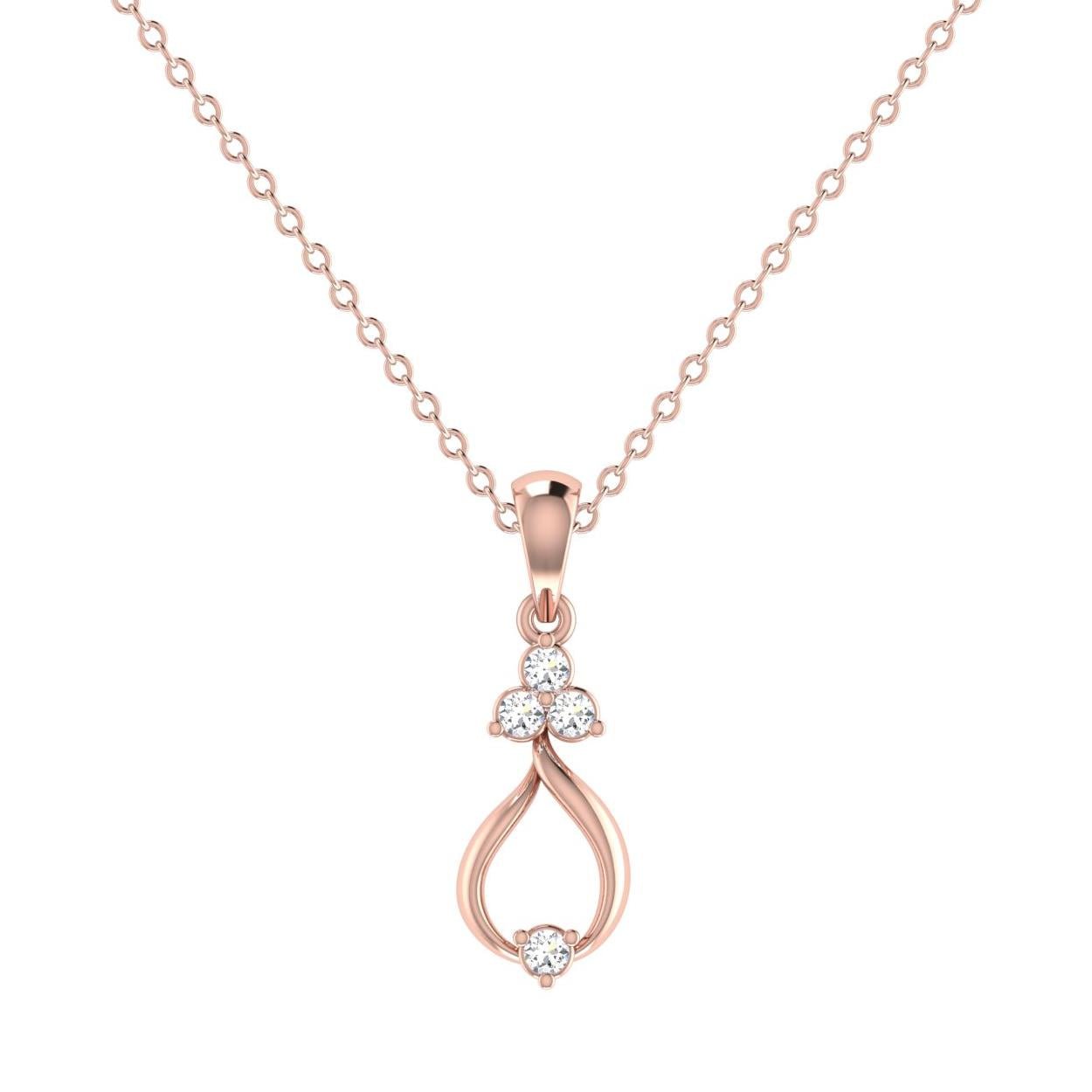 Lustrous Diamond Pendant