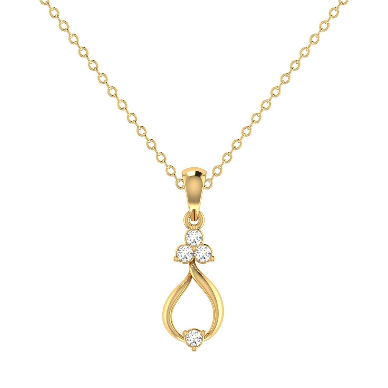 Lustrous Diamond Pendant