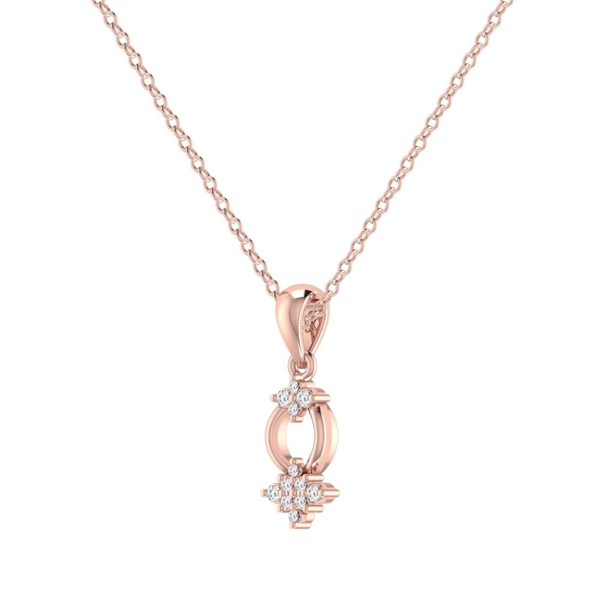 Lustrous Diamond Pendant