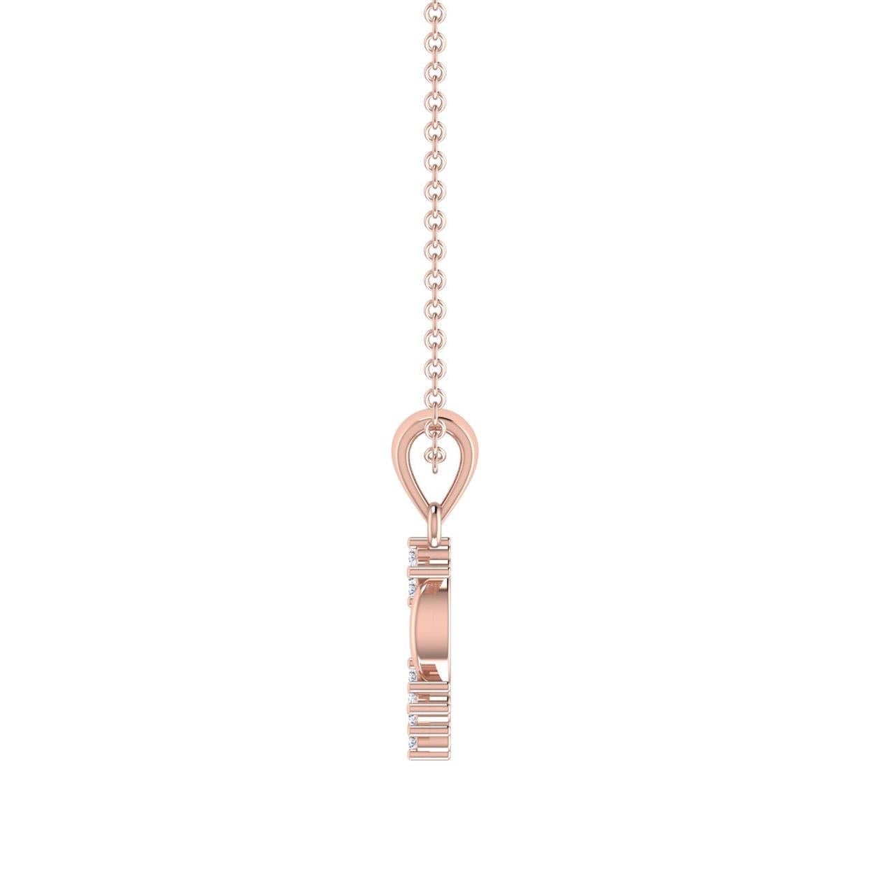 Twin Floral Diamond Pendant