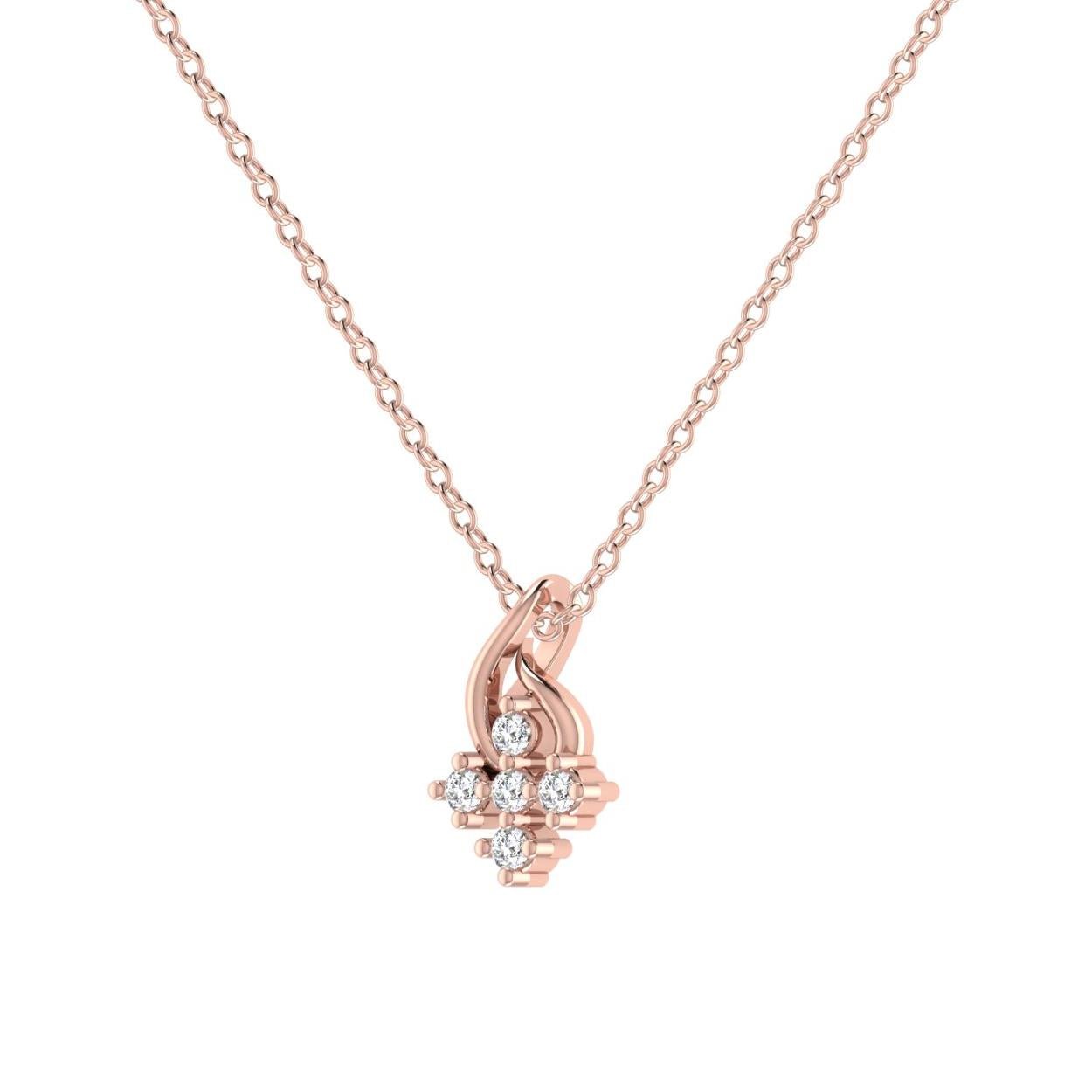 Classic Five Diamond Pendant