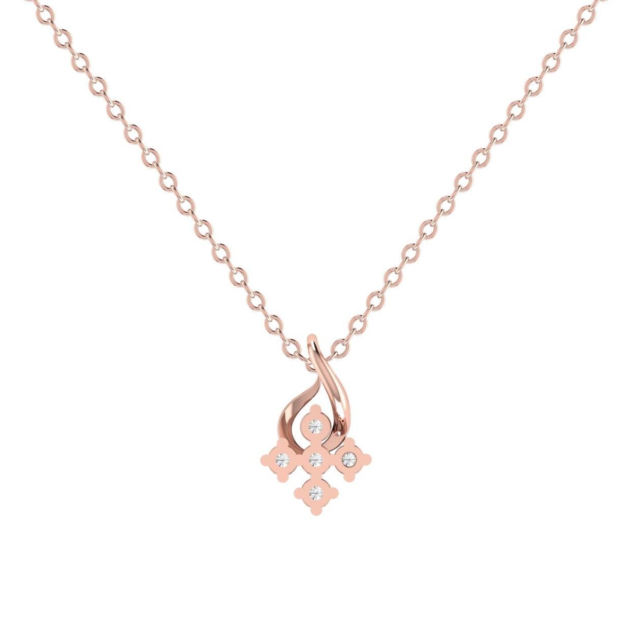 Classic Five Diamond Pendant