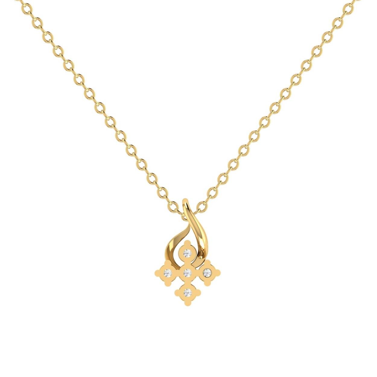 Classic Five Diamond Pendant