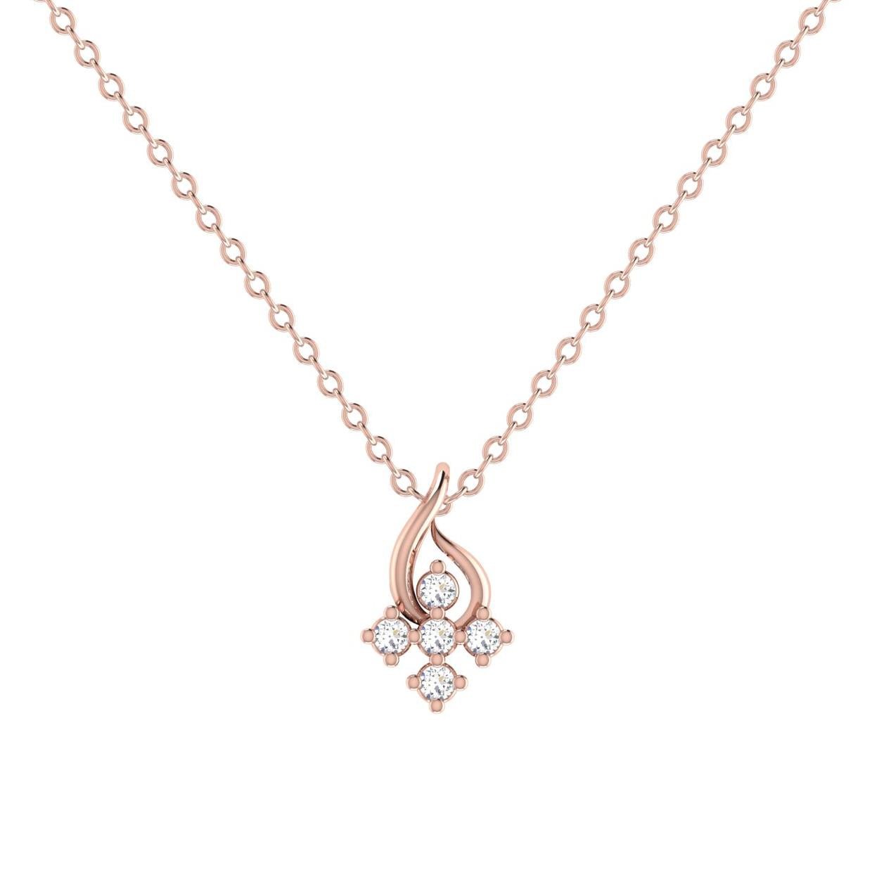 Classic Five Diamond Pendant